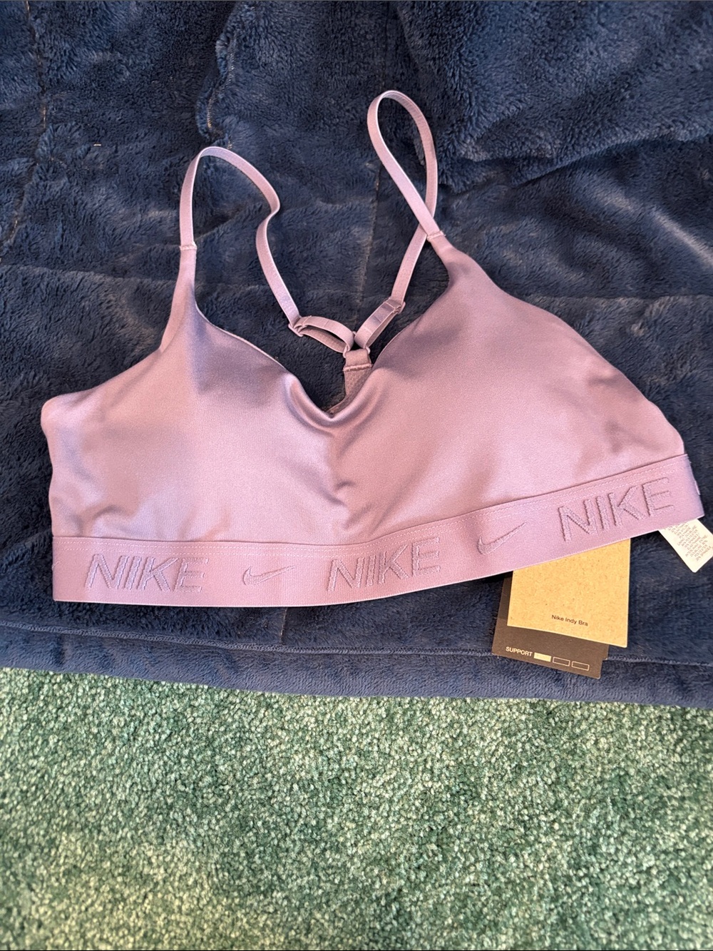 NWT Nike Indy Light Support Padded Sports Bra Daybreak Pink M FD1062-509